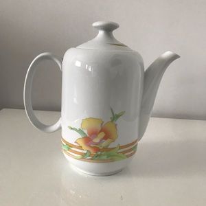 Vintage Teapot with Floral Motif Made in Japan
